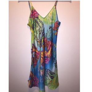 Butterfly silk slip